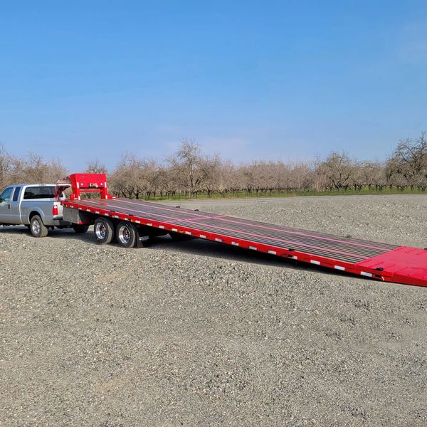 Precisionfabricating Sliding Axle Trailer, Orchard Floats